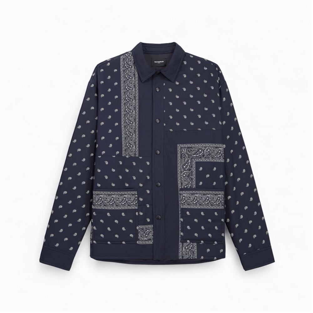 The Kooples Quilted Bandana Print Jacket – Size M